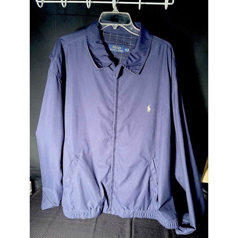Polo Ralph Lauren Navy blue Collared Jacket Sz 3XB #0514